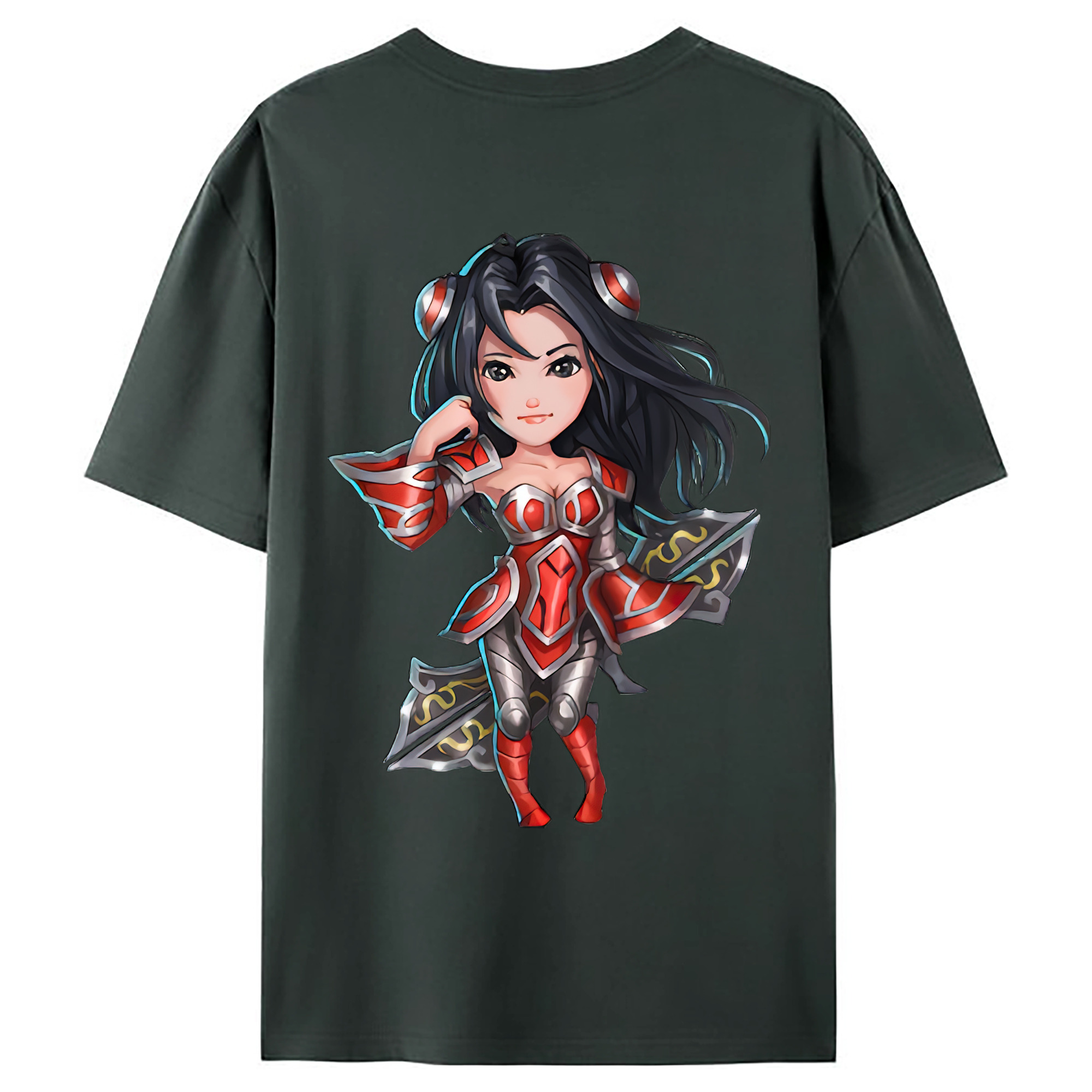 （画像用） リーグ・オブ・レジェンド League of Legends LOL 綿100％ メンズ半袖Tシャツ（バックプリント） 通気性